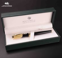 Jinhao Little Leather Box Factory - Customized Luxury Gift Pen Box with Hot Stamping (Silver/Gold Logo)
