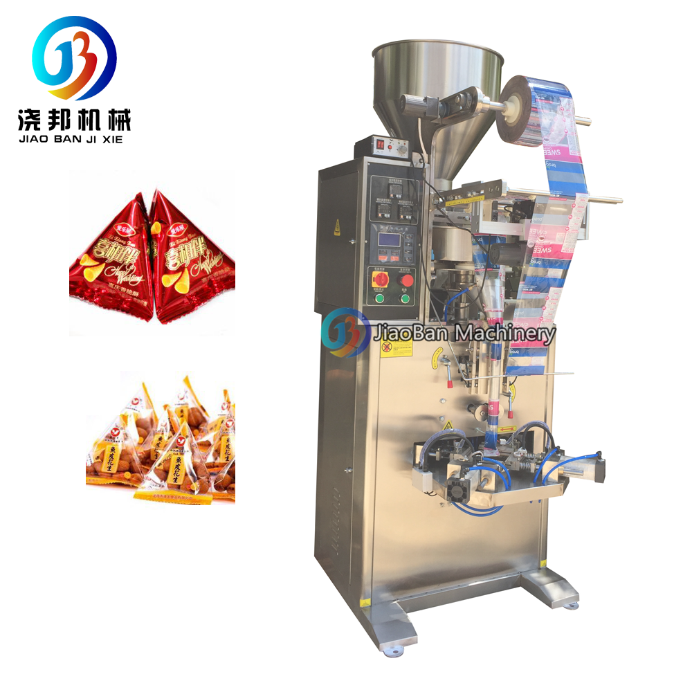 JB-150S Vertical Automatic Triangle Taper Bag Packing Machine Chips Snack Food Chocolate Beans Packaging Machinery Factory price