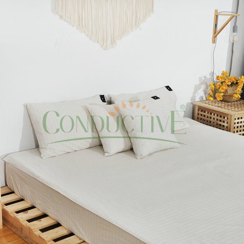 Drap plat de lit de connexion de terre conductrice