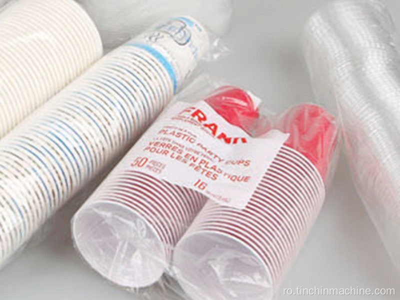 Mașină de ambalare a cupei din plastic cu blat laser