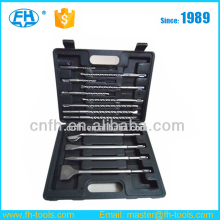 Plastic box packing 40Cr yg8 13pcs sds drill bit and chisel set
