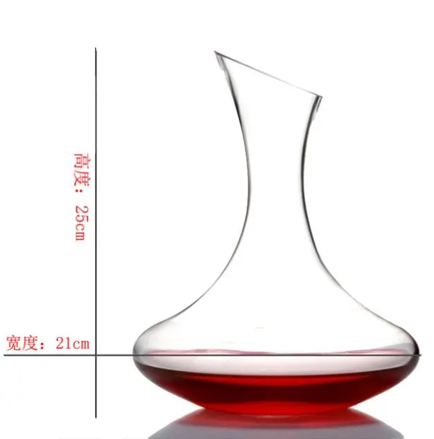 100% Lead-Free Hand Blown Crystal Glass (1800ML) Bella Vino Wine Decanter