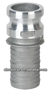 Thread connection various aluminium camlock coupling