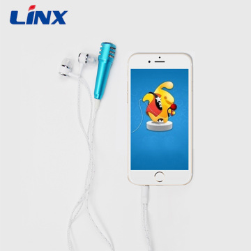 music mini microphone earphone for singing