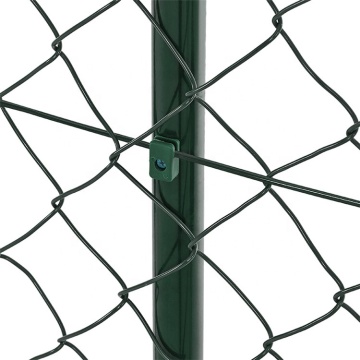 PVC coated iron wire chain link fence