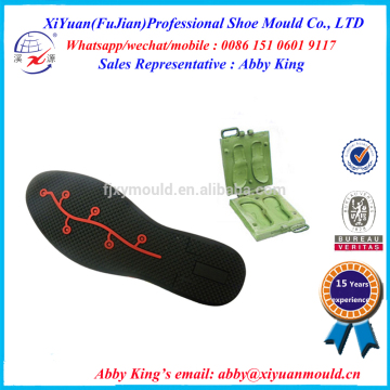 OEM 2015 plastic Rubber shoe sole mould supplier