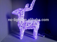 3D acrylic deer motif LED christmas light