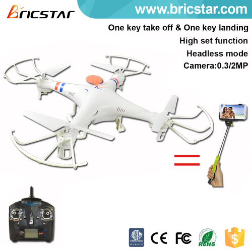 High set function can selfie 2.4G rc drone quad x copter with hd camera