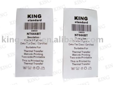 Dip Coated Nylon Taffeta label fabric