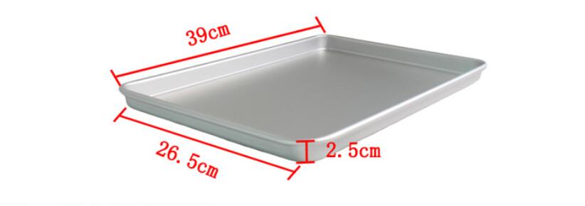 Bandeja para hornear poco profunda rectangular de aleación de aluminio con rejilla de enfriamiento (16) Aluminium Alloy Rectangular Shallow Baking Pan With Cooling Rack (16)