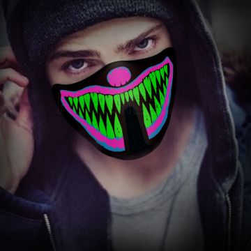 Finegreen New Arrival Charged Wholesale EL Panel Party Face Masks