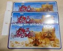 printing embossed metal postcard