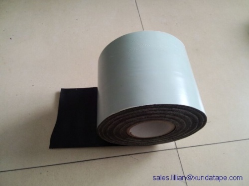파이프 코팅 테이프 블랙 이나 화이트 색상으로 중국 산동 폴 리 에틸렌 방식 접착 테이프