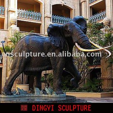 Fiberglass statue, elephant