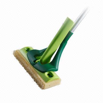 Butterfly PVA and Sponge Mop with Pull-to-ring Design, Ideal for Marbles and Ceramic Tiles