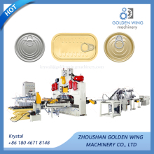 Metal tin easy open end lid making line
