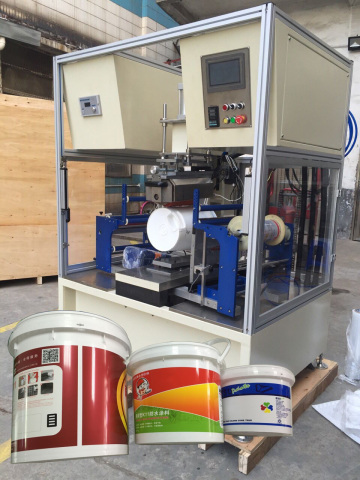 Plastic Pail Barrel Bucket Heat Transfer Printing Machine