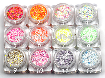 neon color glitter powder for decoration design