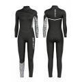 Seaskin Womens 4/3mm Streç vapur yüksek elastik tam wetsuit