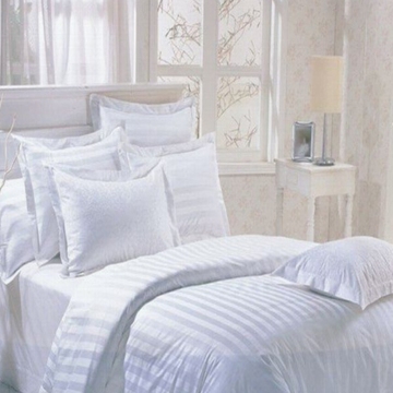 100% cotton plain white satin hotel bed sheet fabrics