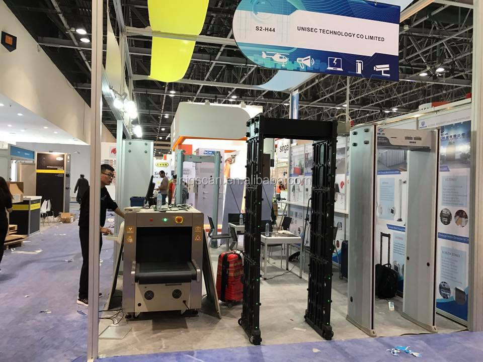 High Sensitivity Security Walk Through Metal Detectors with 6 zones in hotel shipping mall
