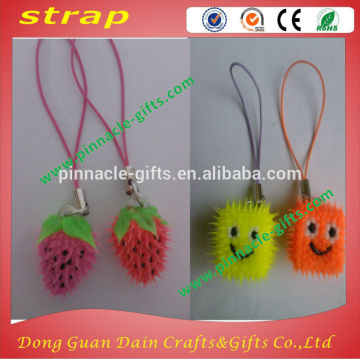 Mobile phone decorations pvc mobile phone strap