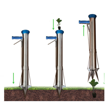Light and Portable Stainless Steel Seeding Transplanter for Corns, Dasheens, and Taros
