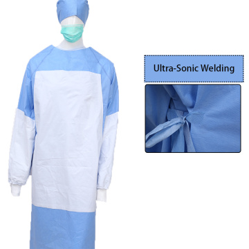 Robe renforcée stérile jetable non tissée pour hôpital