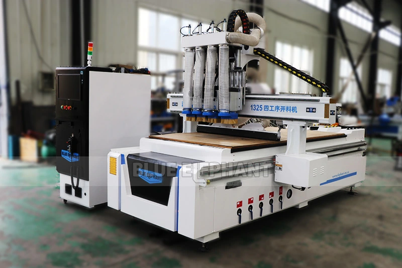 1325 Multi Spindle 4 Axis Wood CNC Router for Metal Cutting, Aluminum