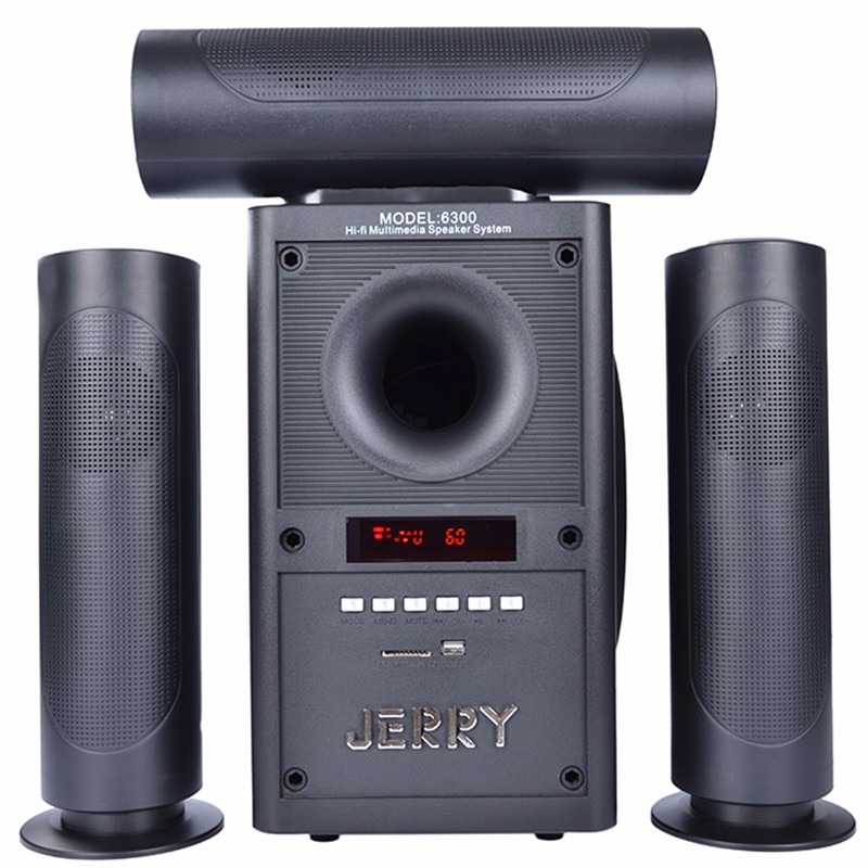 AC 220V และ DC 12V พลังงาน USB SD FM 3.1 Jerry ลำโพงสำหรับคอมพิวเตอร์ 3.1 Surround System / มัลติมีเดีย Jerry Speakers 3.1