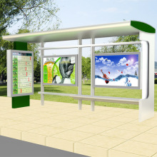 Outdoor Bus Shelter Single Side Scroling Lightbox