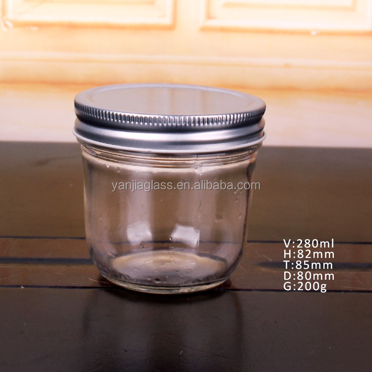 sealable Caviar glass storage jar 120ml