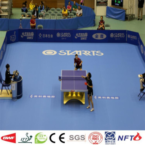 Lantai pingpong boleh tanggal Lantai sukan PVC