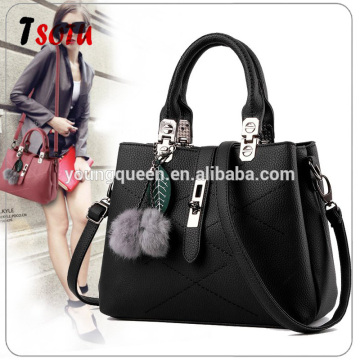 GL119 2016 new hairball handbag tide minimalist fashion handbags handbag shoulder bag diagonal