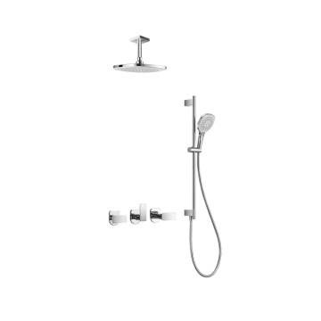 Rain shower set control for concealed installation