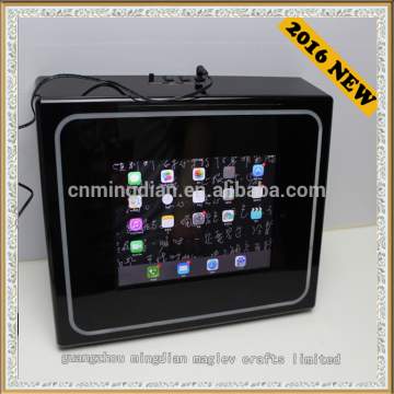 new design acrylic led ipad display case for tablet PC