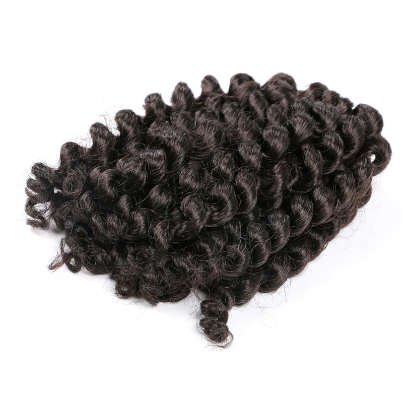 Ringlet Jumpy Wand Curl Crochet Braids Bouncy Jamaican Twist 8inch 20roots