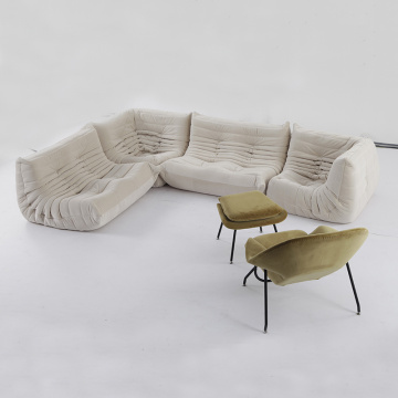 Modern Fabric Togo Sectional Sofa