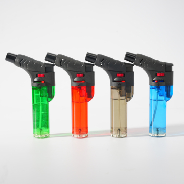 Dual Flame High Power Transparent Torch Lighter