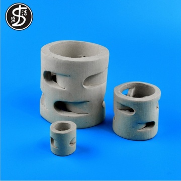 High temperature resistance ceramic pall ring random packing