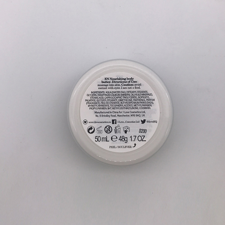 500ml 16.9FL OZ coconut cream bath shower gel with 50ml 48g 1.7OZ butter body lotion