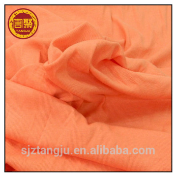 Interlock french rib knit cotton fabric