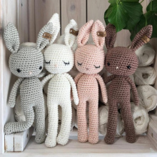 Kawaii DIY Crochet Animal Toy Knit Bunny Crochet Toy Handmade Wholesale Baby Toys Crochet