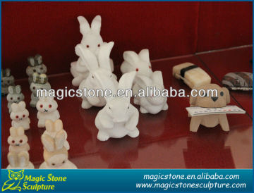 home decor marble rabbit figurines