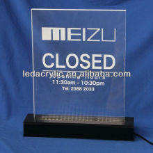 LED Acrylic Edge-Lit Sign Base