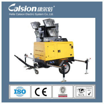 Calsion mobile light tower diesel generator with UK engine