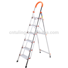 Stainless Steel Step Ladder with handrail/ 6 steps ladder TL-3206