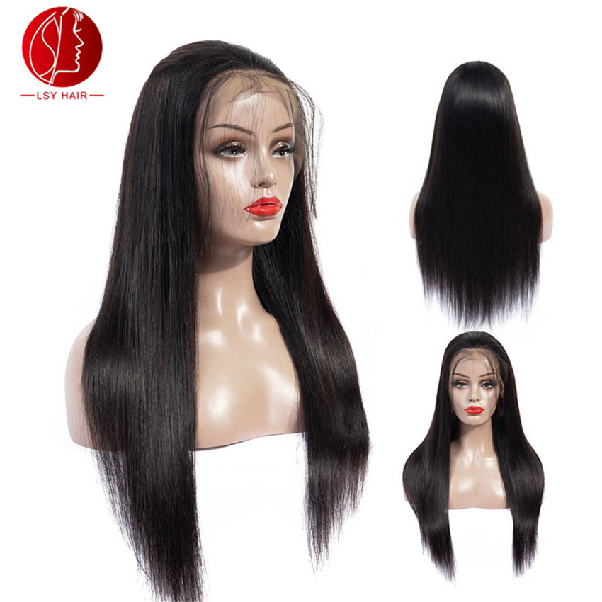 Wholesale Best Ladies Natural Color Wigs For Black Women Indian 100% Virgin Human Hair Lace Front Wig