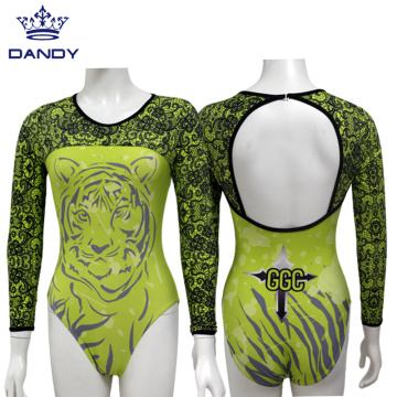 Dye sub long sleeve gymnastics leotards