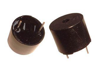 Black Noryl pin Magnet Active Buzzer 5 Volt With Pins , D12